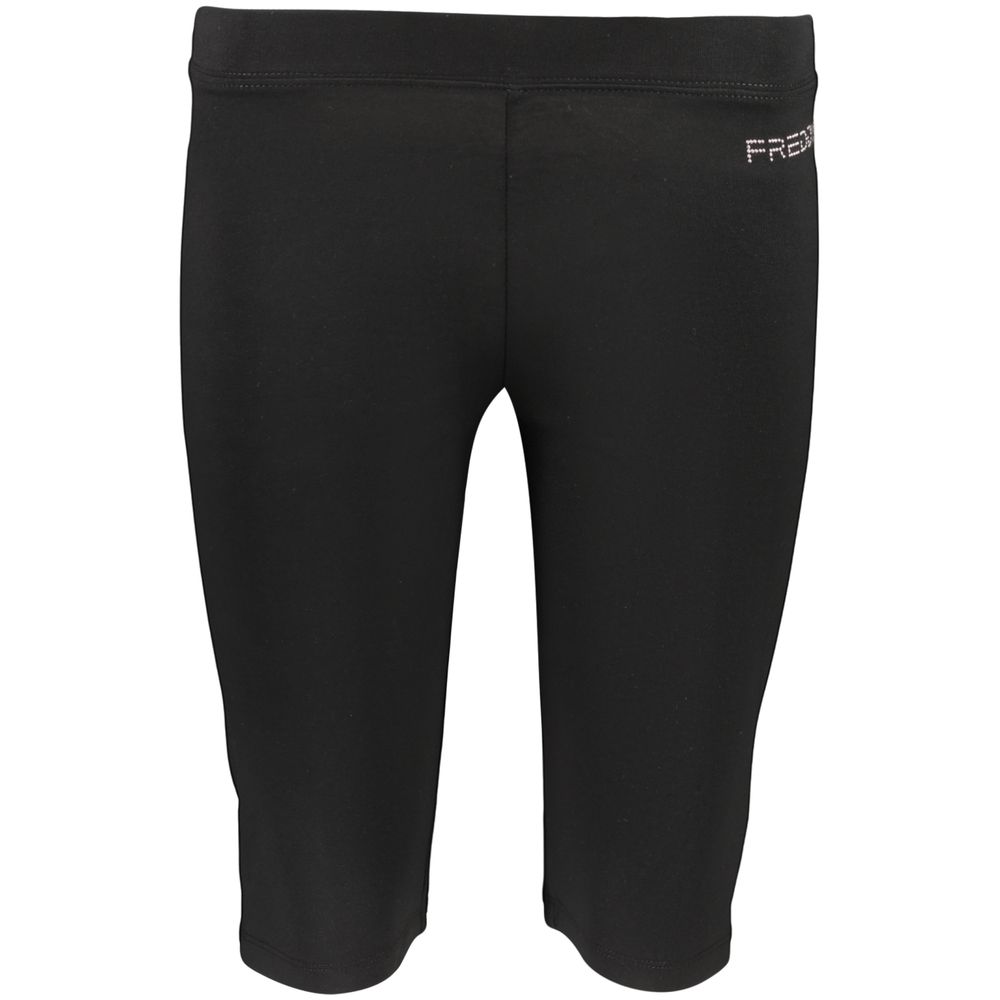 Kurze Damenshorts aus schwarzer Baumwolle