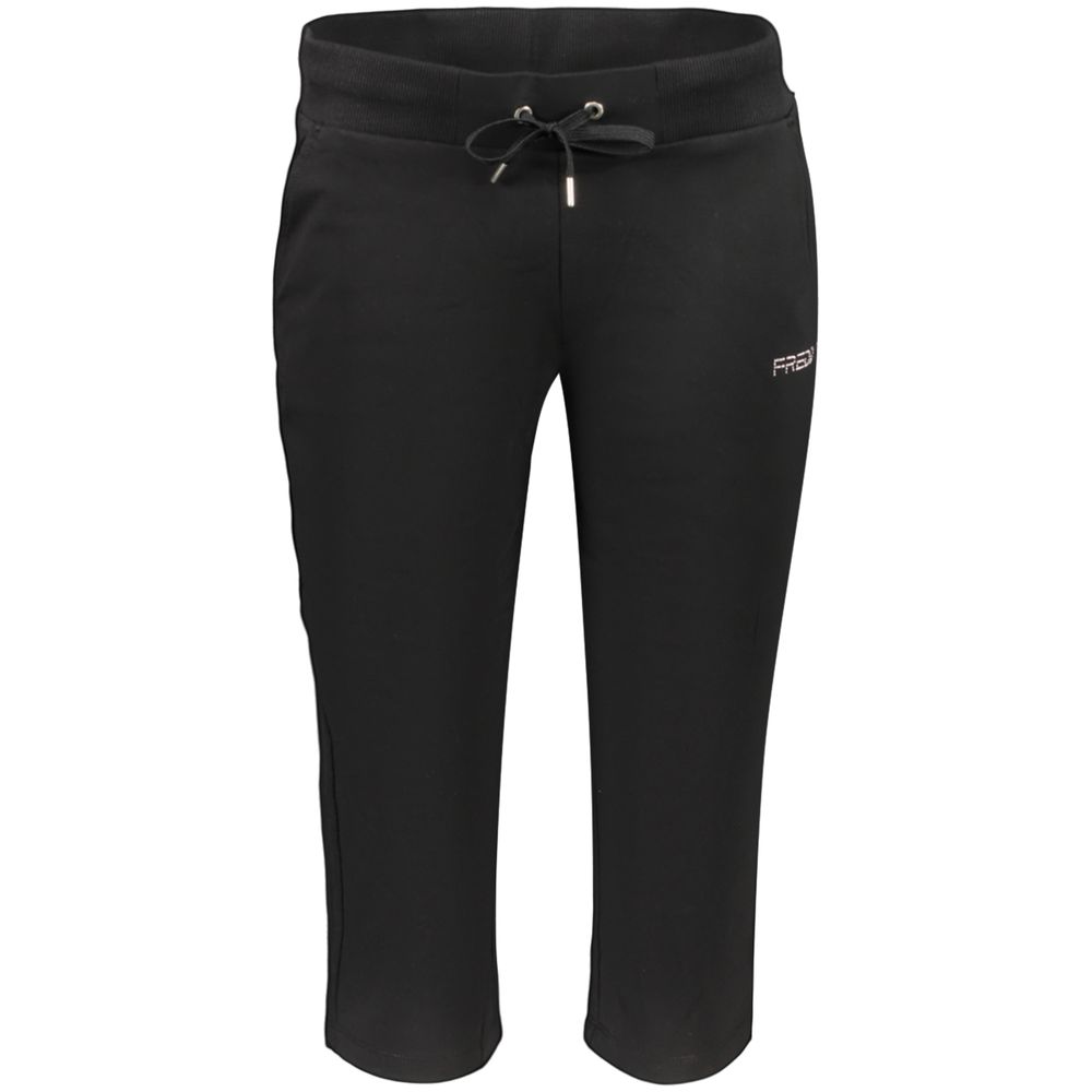 Schwarze Baumwollhose für Damen