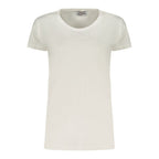 Damen-T-Shirt aus weißer Baumwolle