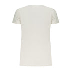 Damen-T-Shirt aus weißer Baumwolle