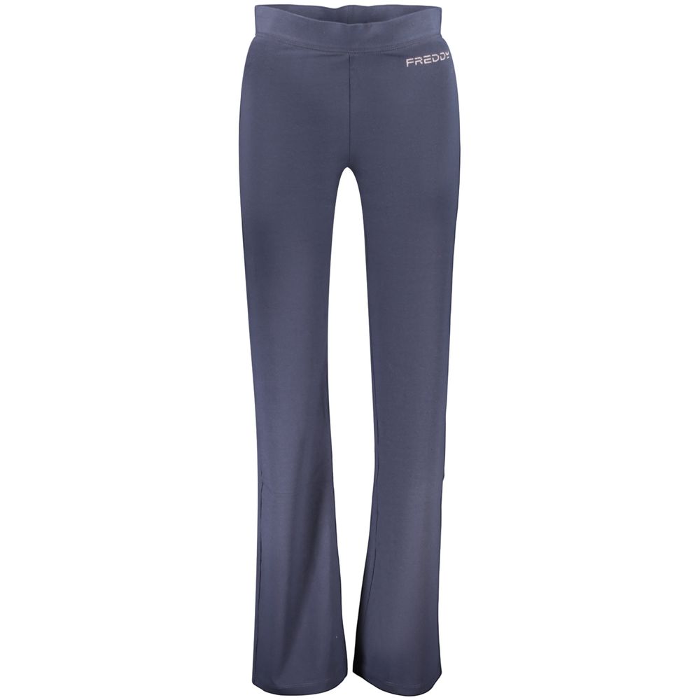Blue Cotton Women's Trousers