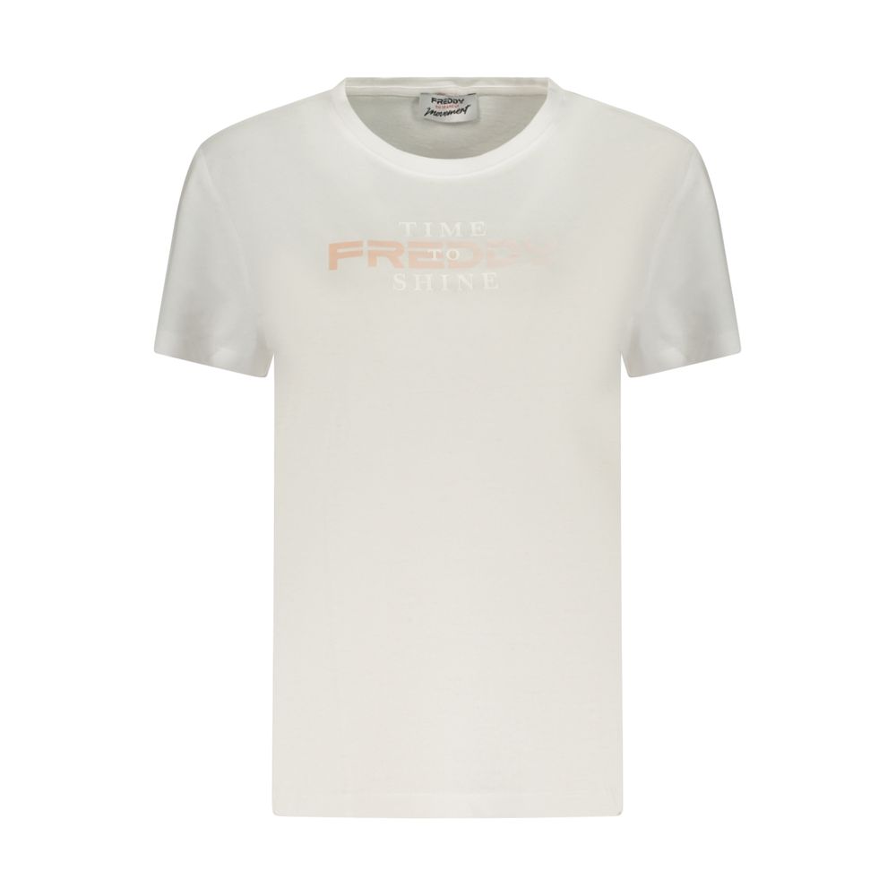 Damen-T-Shirt aus blauer Baumwolle