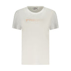Damen-T-Shirt aus blauer Baumwolle