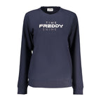 Damen-T-Shirt aus blauer Baumwolle