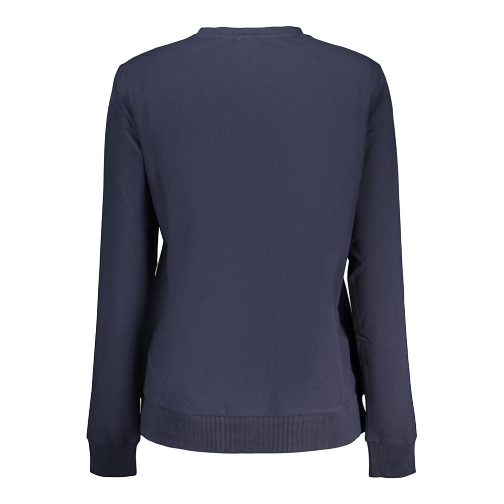 Damen-T-Shirt aus blauer Baumwolle