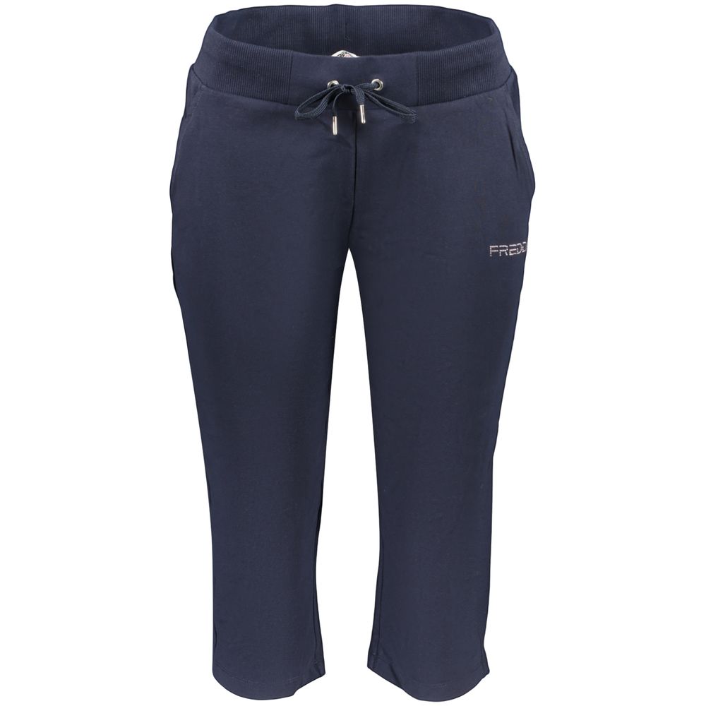 Blaue Baumwollhose für Damen