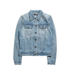 Blaue Baumwoll-Jeansjacke