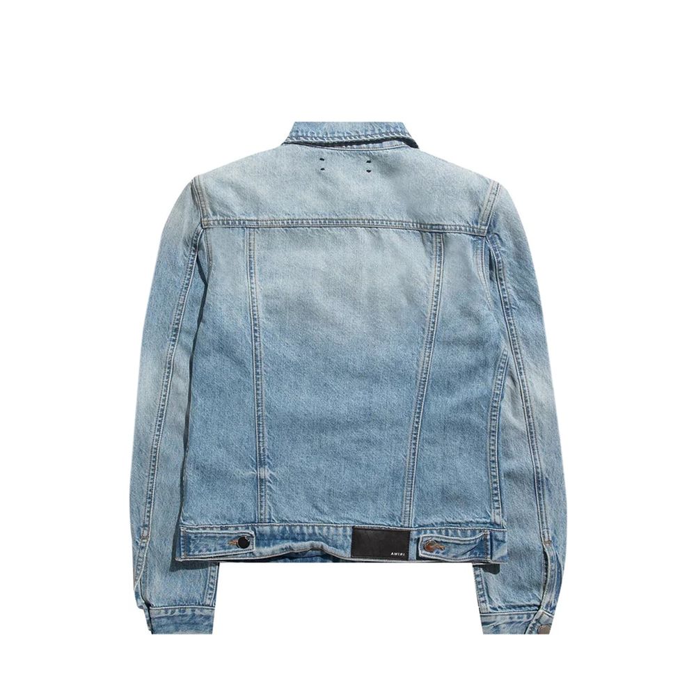 Blaue Baumwoll-Jeansjacke