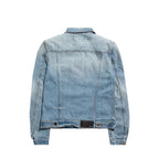 Blaue Baumwoll-Jeansjacke