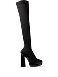 Black Fabric Over The Knee