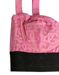 Pink Semi-Pad Underwire Balconette Bra Underwear