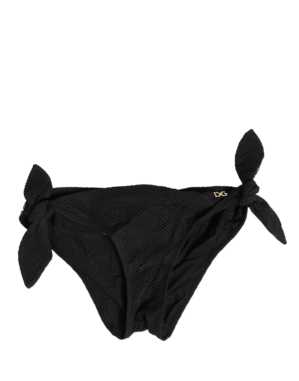 Badebekleidung Schwarzes Bikini-Unterteil zum Binden DG-Logo