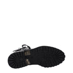 Schwarze Lederstiefeletten