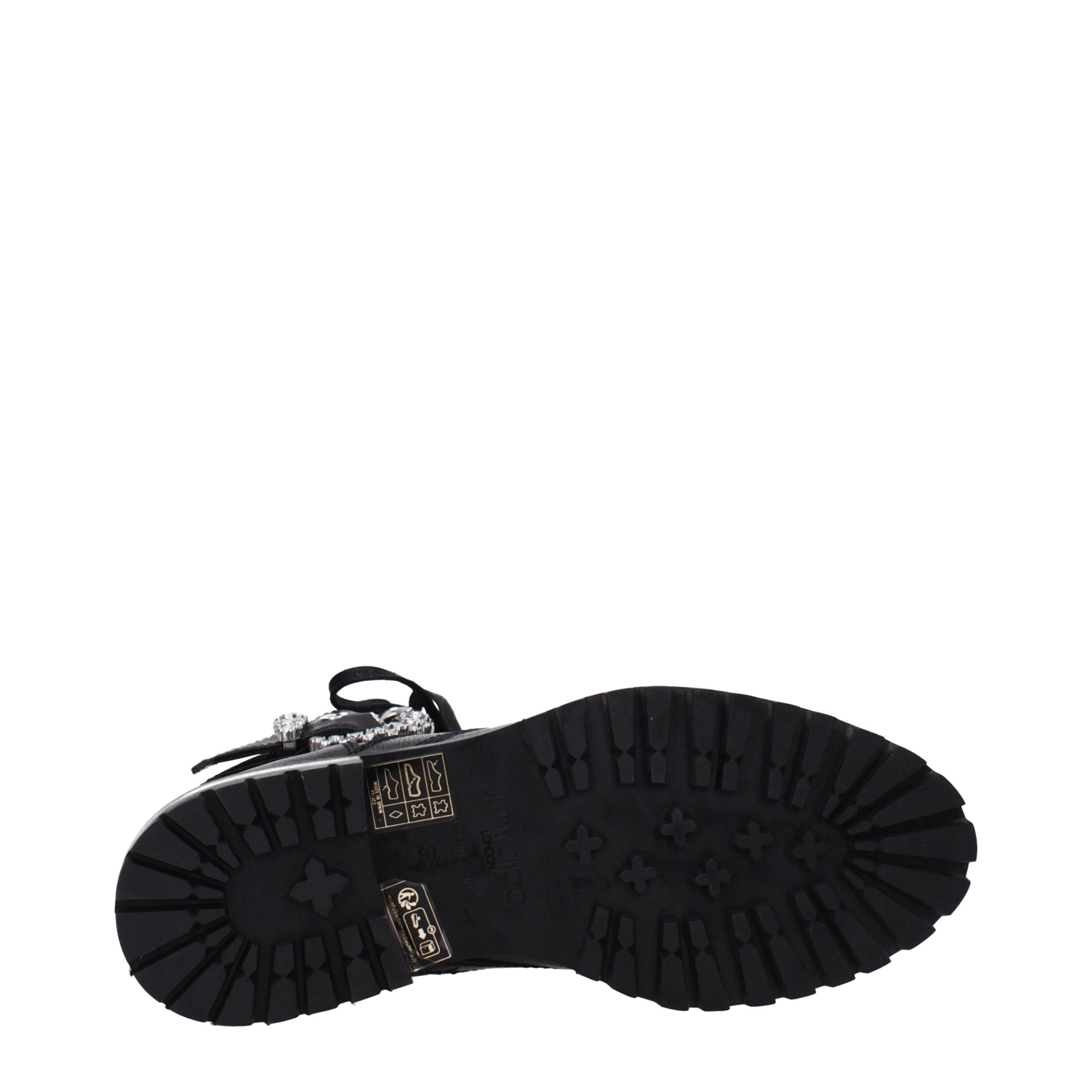 Schwarze Lederstiefeletten