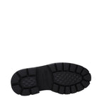 Schwarze Lederstiefeletten