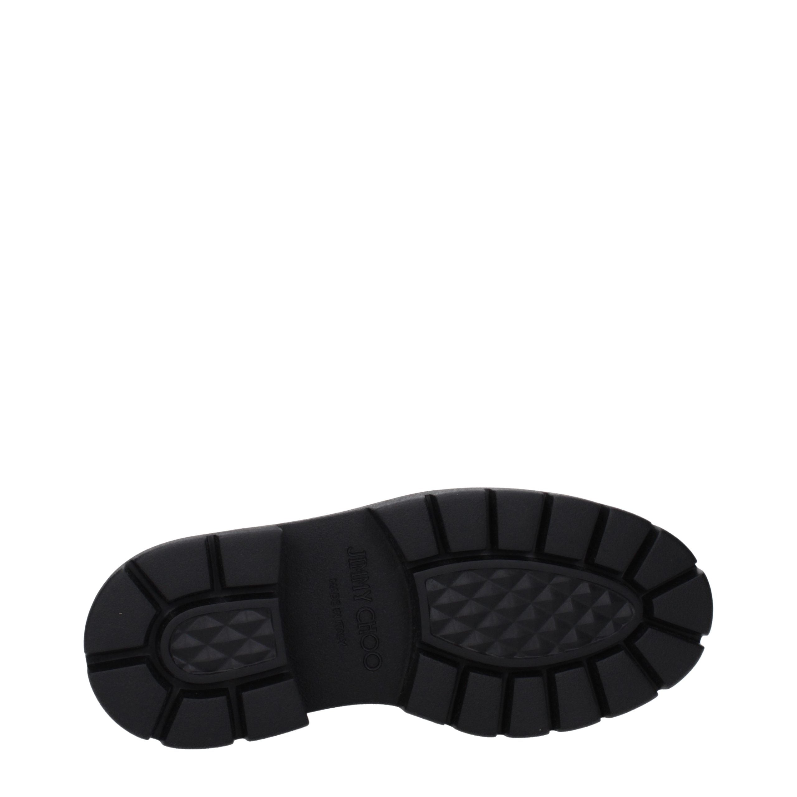 Schwarze Lederstiefeletten