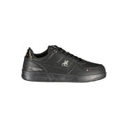 Black Polyurethane Men's Sneaker