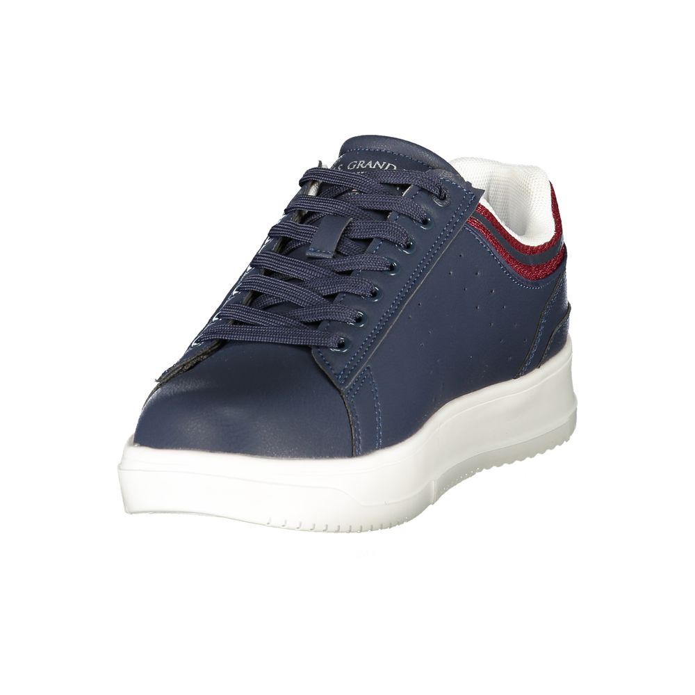 Blaue Polyurethan Herren-Sneaker