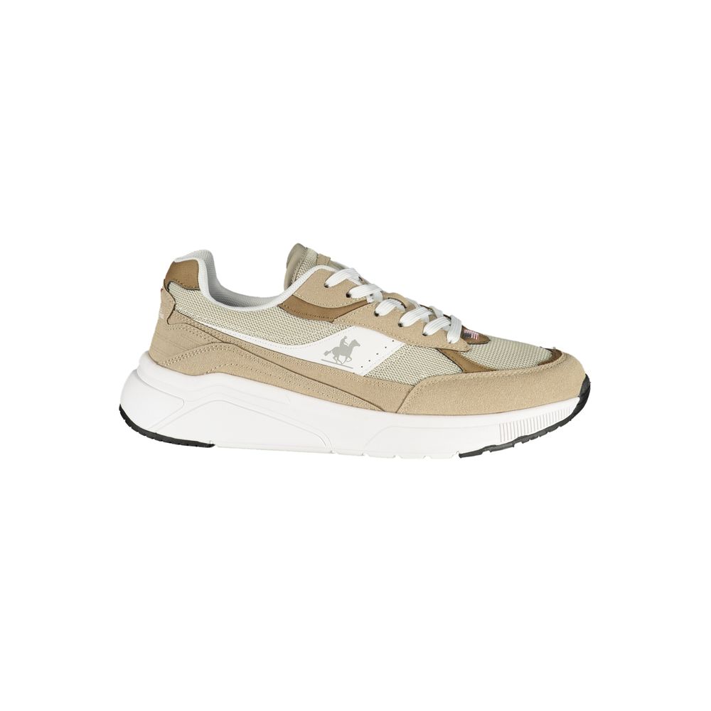 Men's Beige Polyurethane Sneaker
