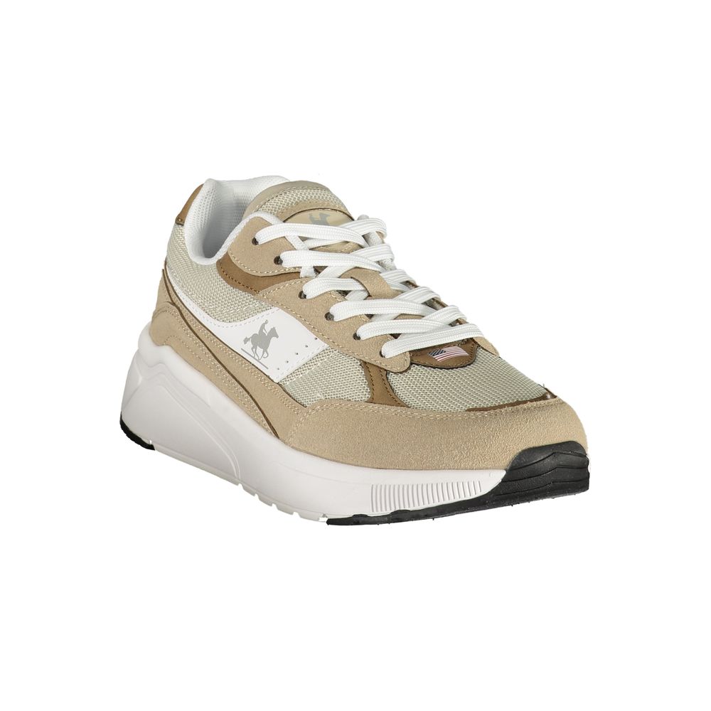 Men's Beige Polyurethane Sneaker