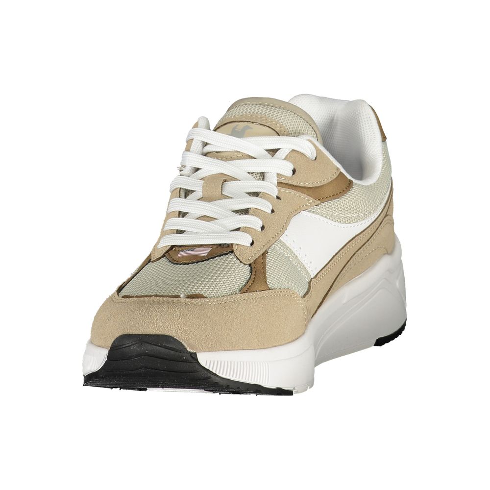 Men's Beige Polyurethane Sneaker