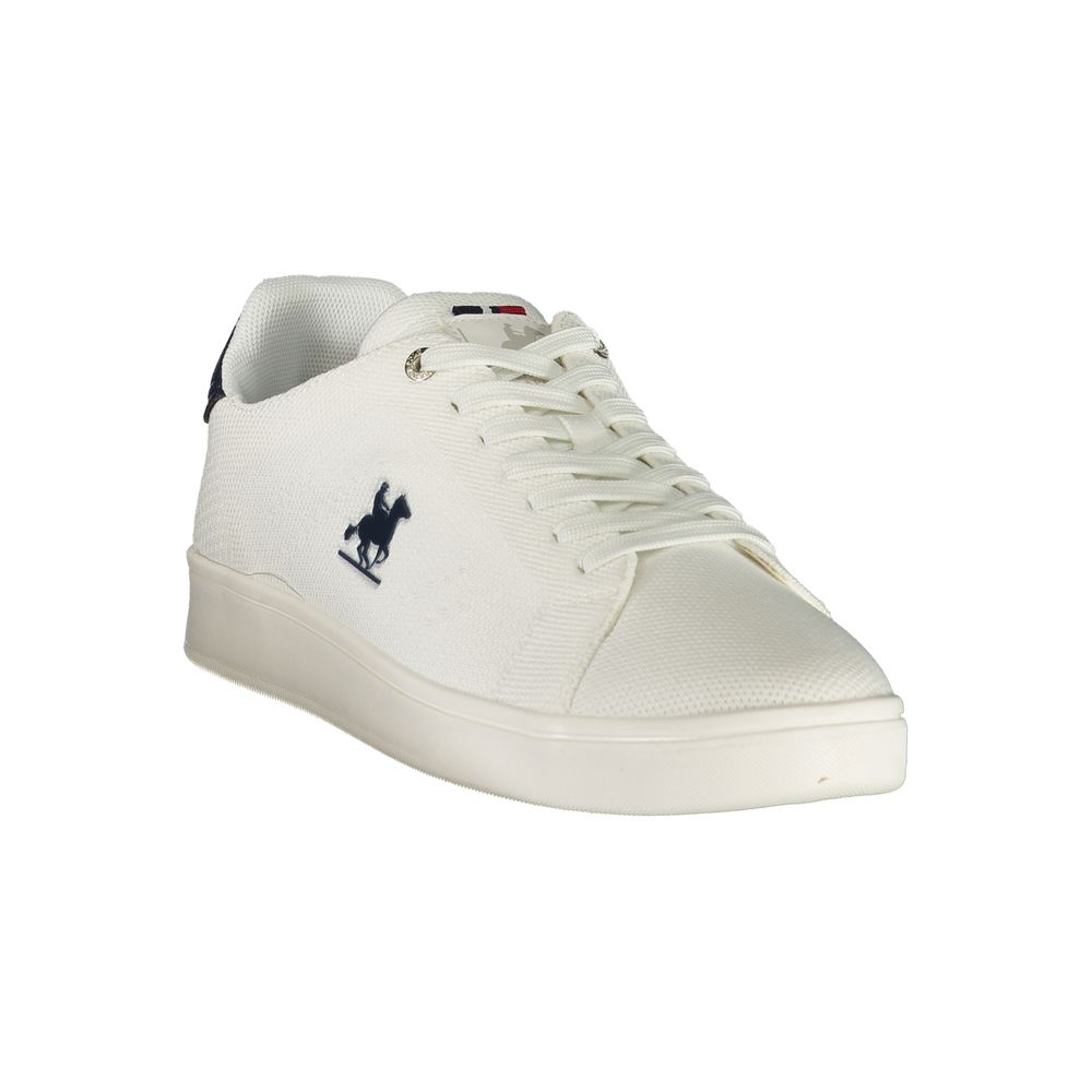 Bianco Poliestere Uomo Sneaker
