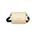 Beige Polyurethane Women's Bag