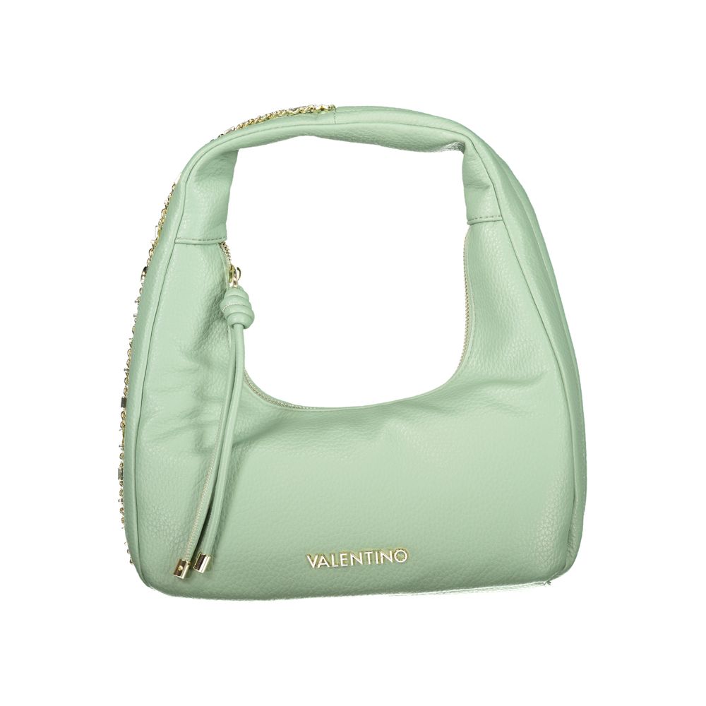 Green Polyurethane Women's Bag