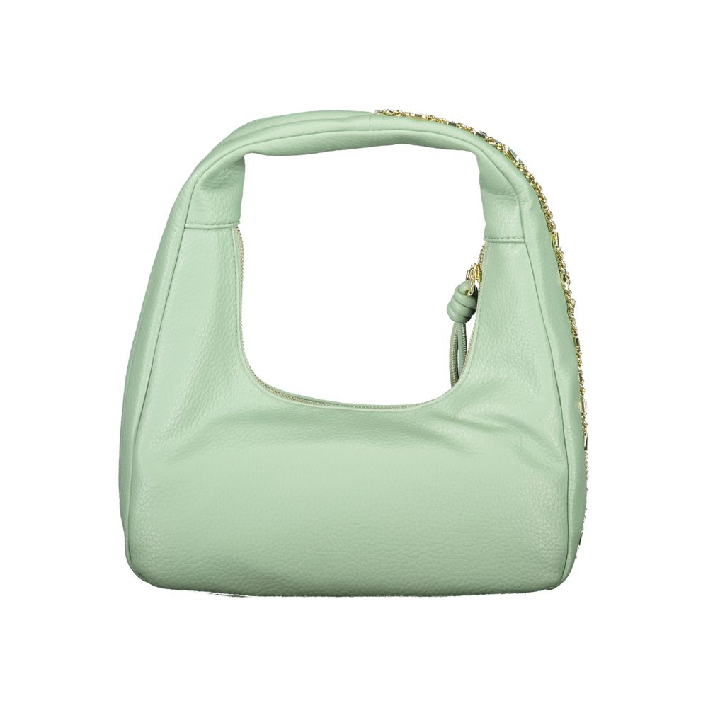 Green Polyurethane Women's Bag