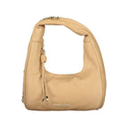 Beige Polyurethane Women's Bag