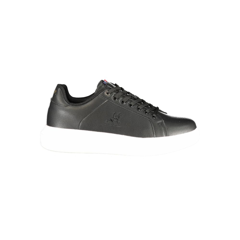 Herren-Sneaker aus schwarzem Polyurethan