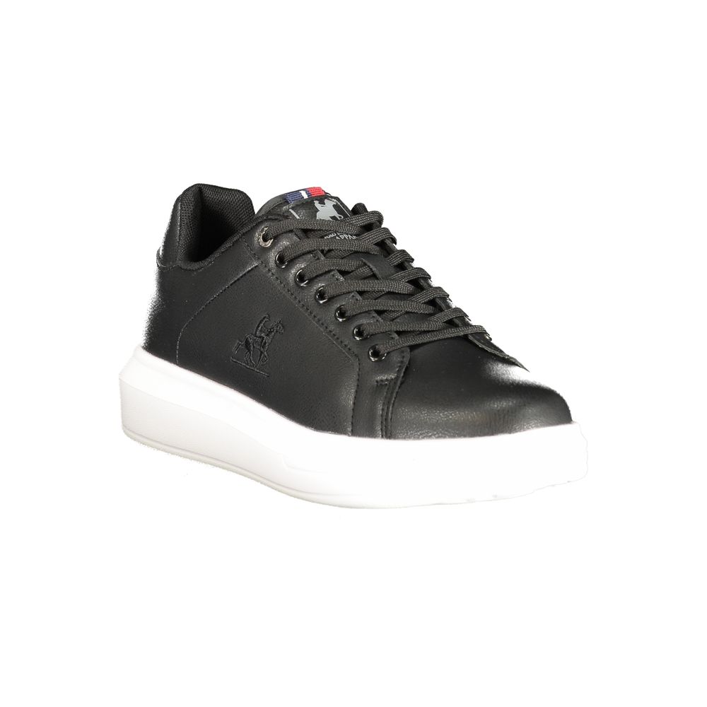 Herren-Sneaker aus schwarzem Polyurethan