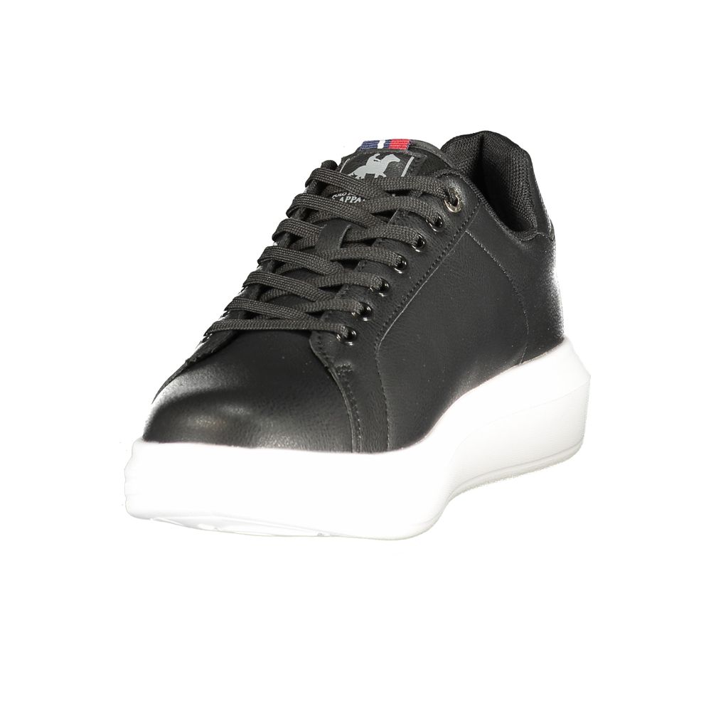 Herren-Sneaker aus schwarzem Polyurethan