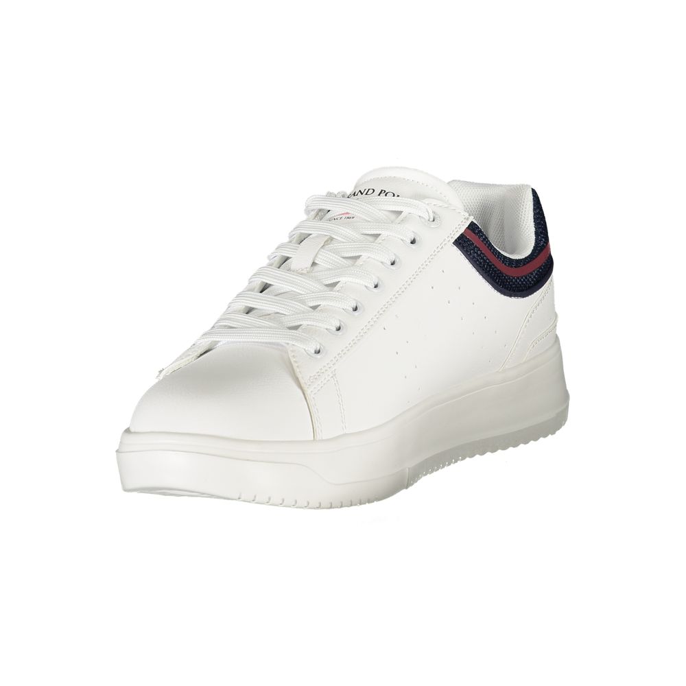 Weißer Herren-Sneaker aus Polyurethan