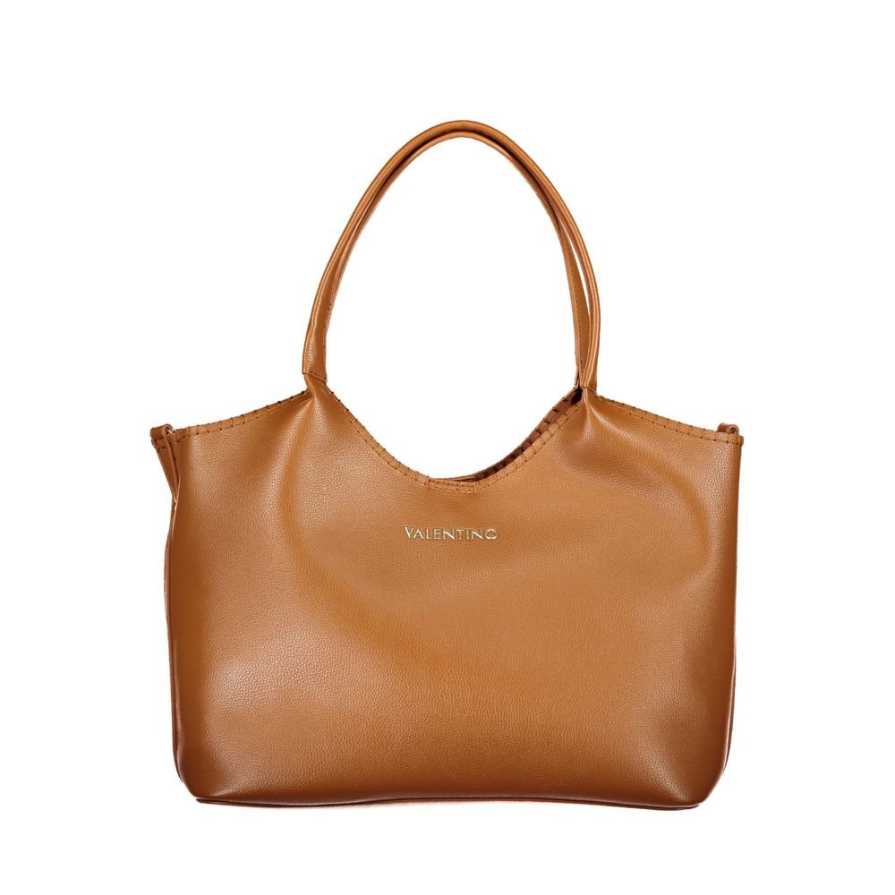 Damenhandtasche aus braunem Polyurethan