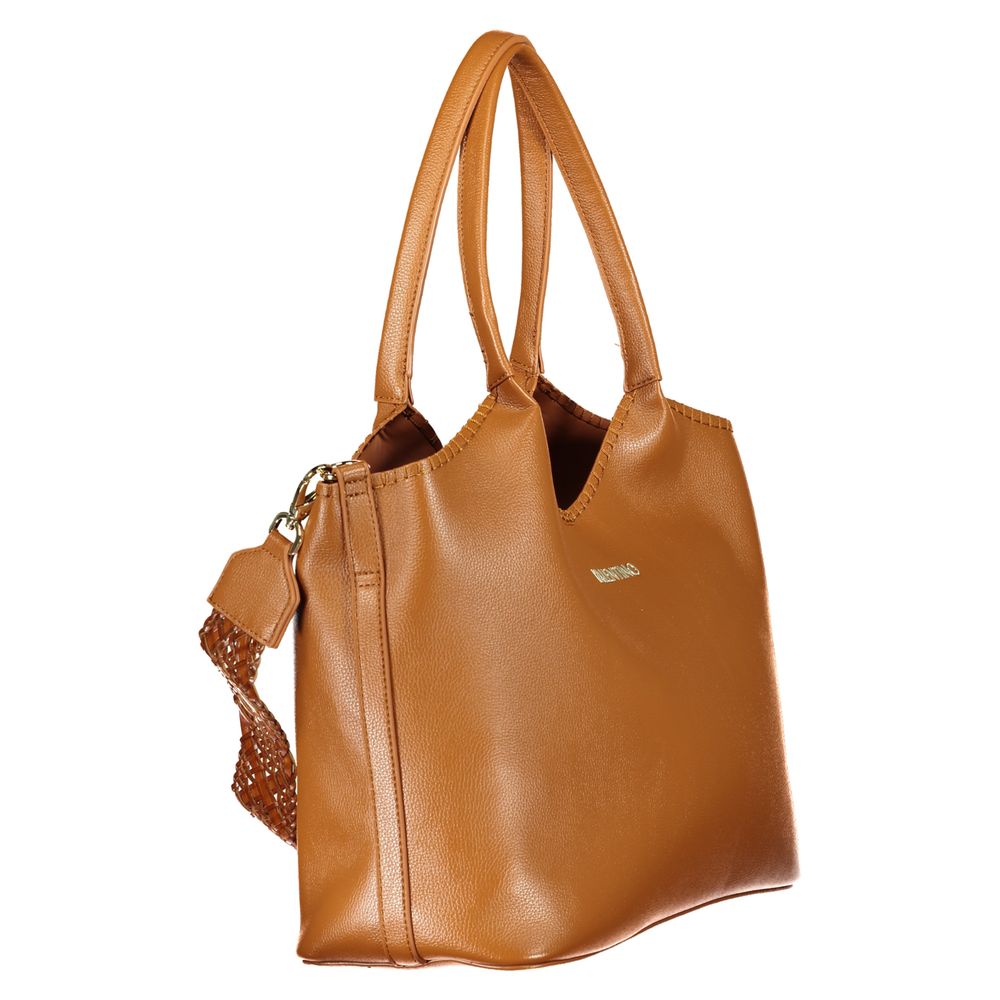 Damenhandtasche aus braunem Polyurethan
