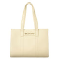Beige Polyurethane Womens Bag