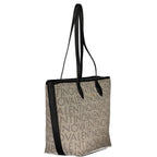 Beige Polyurethan-Damenhandtasche