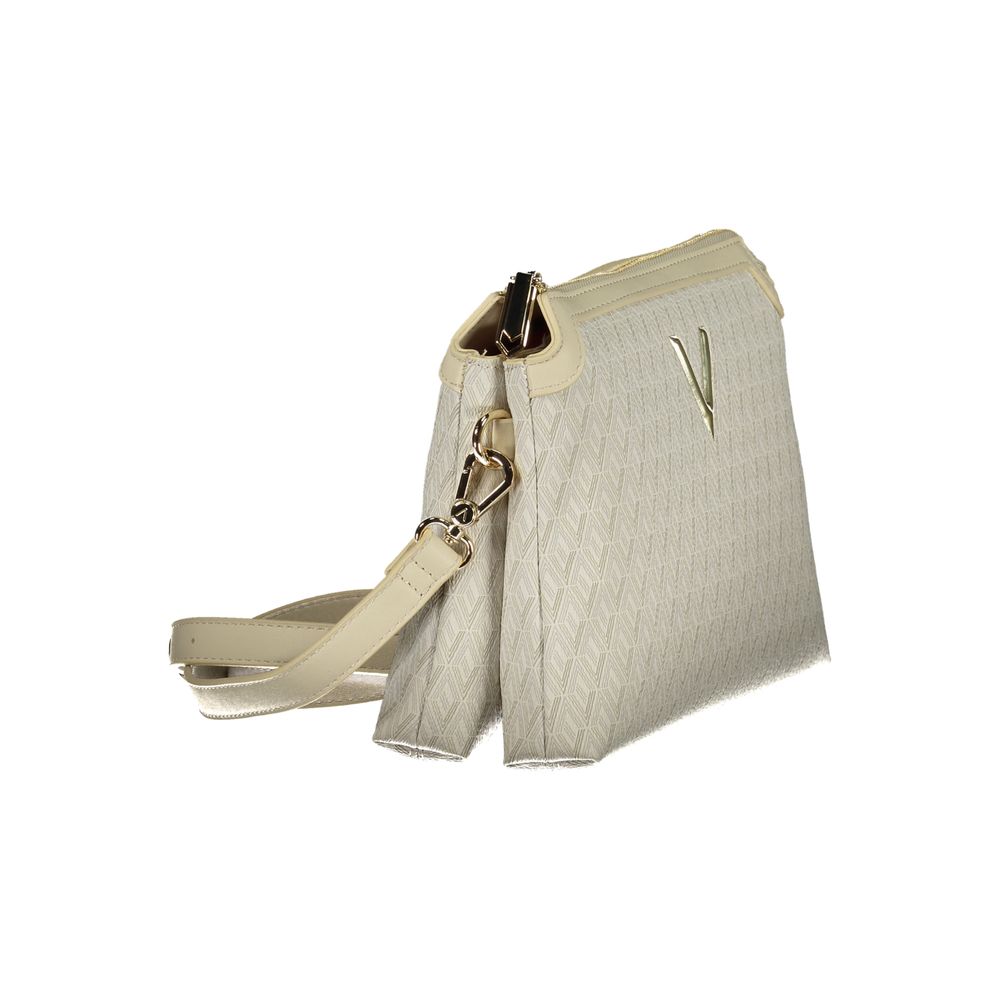 Beige Polyurethan Damen Tasche mit verstellbarem Schultergurt