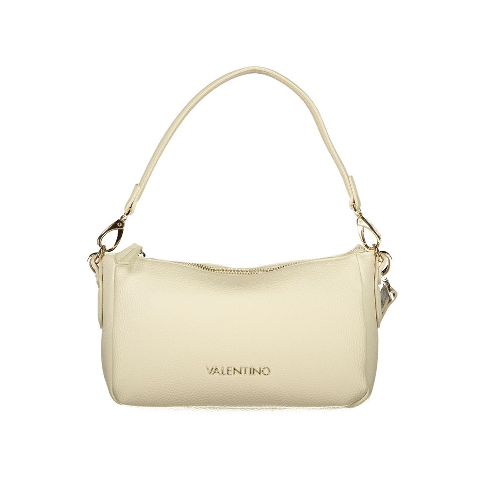 Beige Polyurethane Women's Shoulder Bag