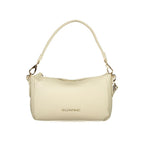 Beige Polyurethane Women's Shoulder Bag