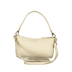 Beige Polyurethane Women's Shoulder Bag