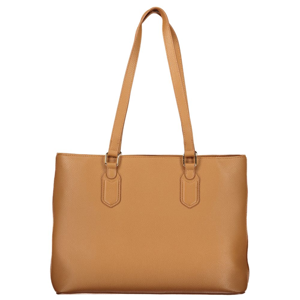 Damenhandtasche aus braunem Polyurethan
