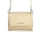 Beige Damenhandtasche aus Polyurethan