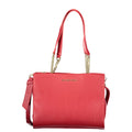Red Polyurethane Women's Bag