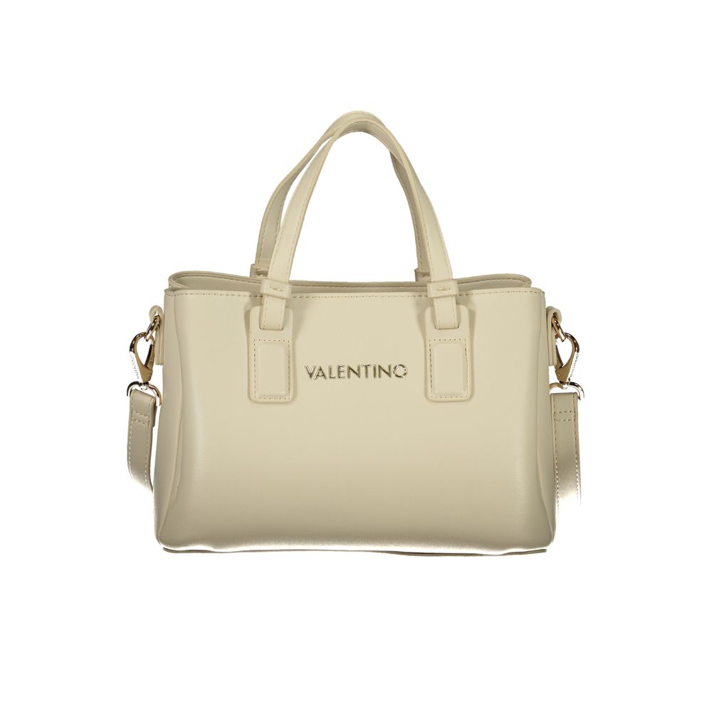 Beige Polyurethane Women's Bag