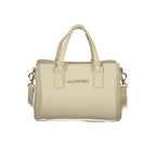 Beige Polyurethane Women's Bag