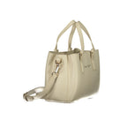 Beige Polyurethane Women's Bag