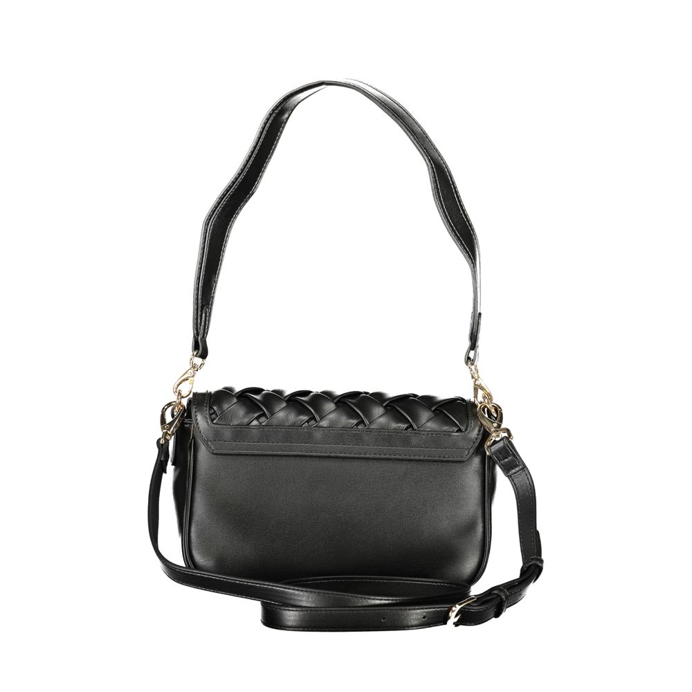Black Polyurethane Women's Bag