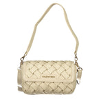 Beige Polyurethane Women's Bag